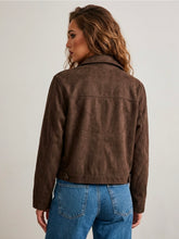Load image into Gallery viewer, The Autumn Stroll Brown Suede Jacket