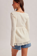 Load image into Gallery viewer, Wildflower Wishes Lace-Detail Boho Top
